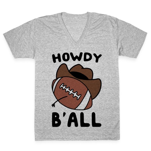 Howdy B'all V-Neck Tee Shirt