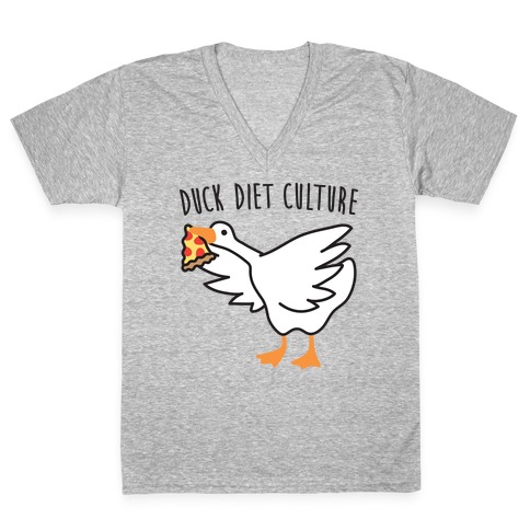 DUCK Diet Culture V-Neck Tee Shirt