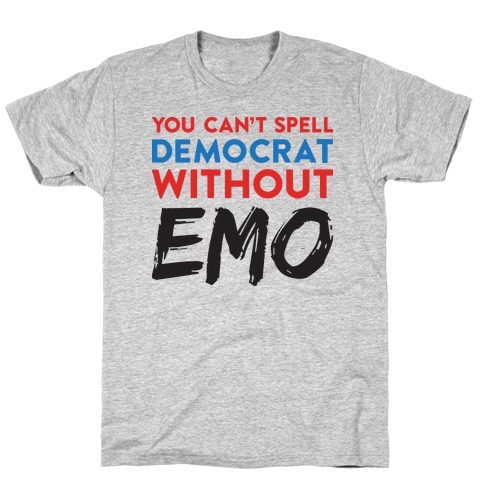 You Can T Spell Democracy Without Emo Racerback Tank Tops Merica Made