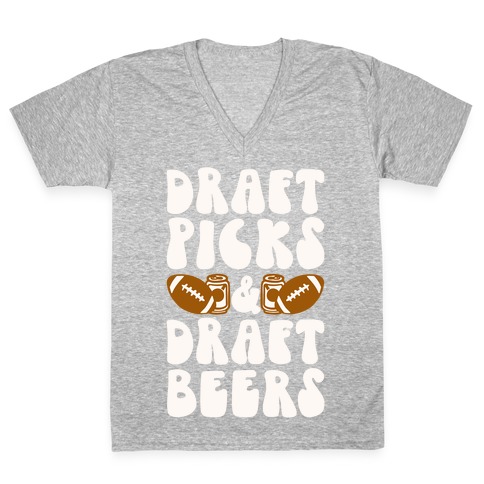 Draft Picks & Draft Beers V-Neck Tee Shirt