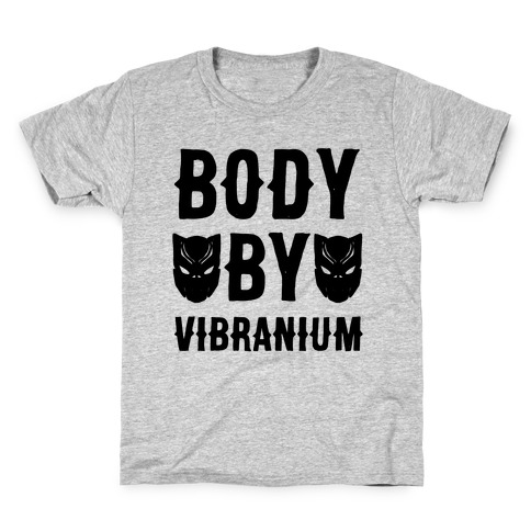Body By Vibranium Parody Kids T-Shirt