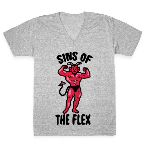 Sins of the Flex V-Neck Tee Shirt