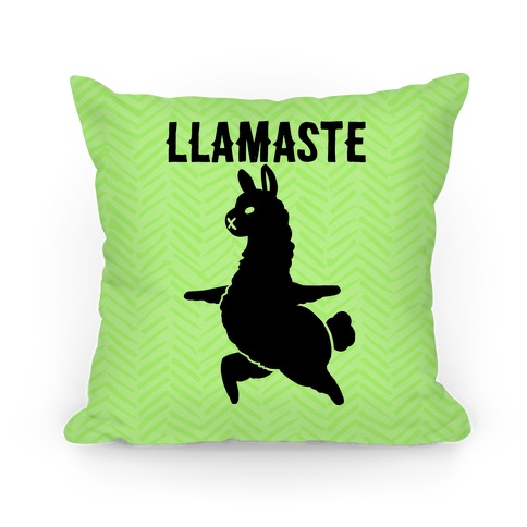 Llamaste Yoga Llama Pillow