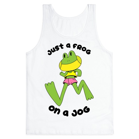 Just a Frog on a Jog Tank Top