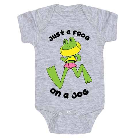 Just a Frog on a Jog Baby One-Piece