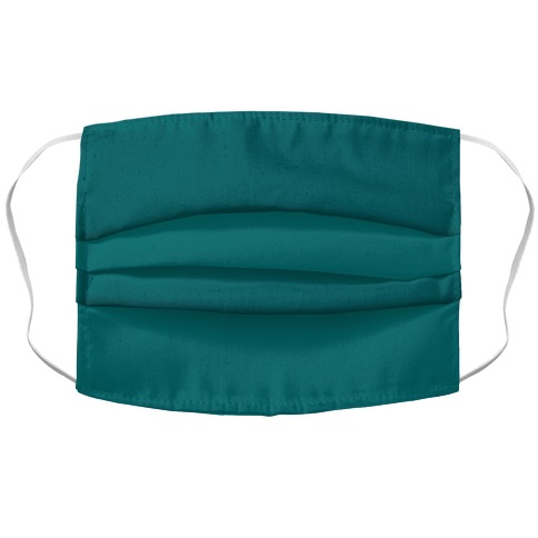 Teal Accordion Face Mask