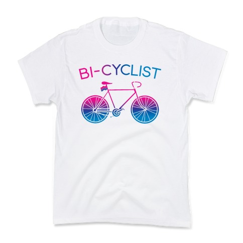 Bisexual Bi-Cyclist Kids T-Shirt