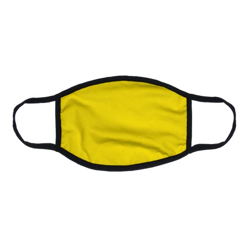 Bright Yellow Flat Face Mask