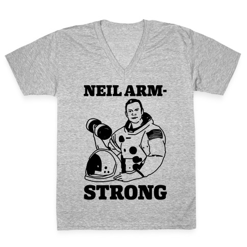 Neil Arm-Strong Lifting V-Neck Tee Shirt