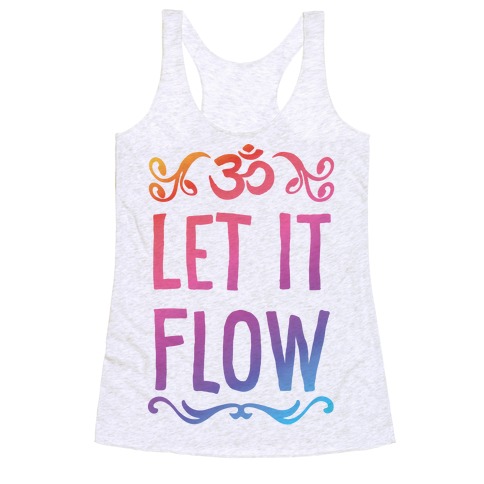 Let It Flow Yoga Racerback Tank Top