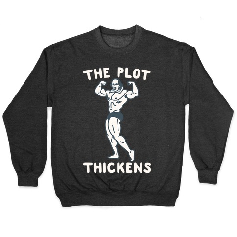The Plot Thickens Shakespeare Parody White Print Pullover