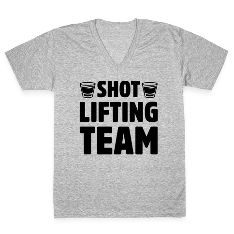 Shot Lifting Team V-Neck Tee Shirt