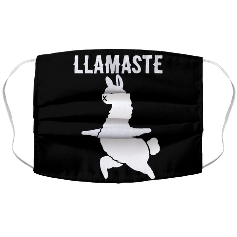 Llamaste Yoga Llama Accordion Face Mask