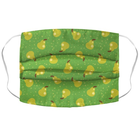 Pear Pattern Accordion Face Mask