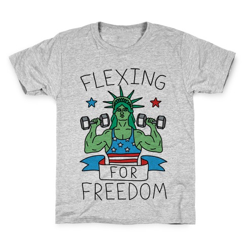 Flexing For Freedom Kids T-Shirt