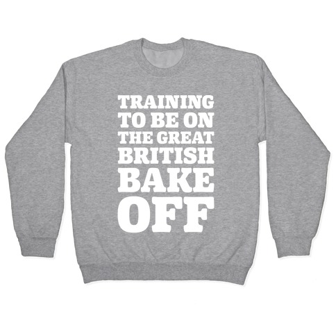 Training To Be On The Great British Bake Off White Print Pullover