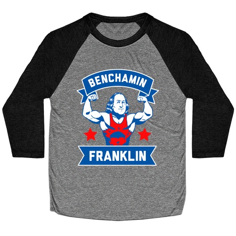 Benchamin Franklin Baseball Tee