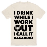 Bacardi Ladies Baby T Shirt Bartending Promo shirt...V Neck..Dark Grey..Medium 